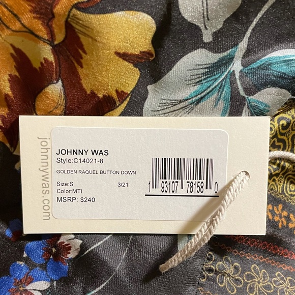 Johnny Was- Golden Raquel Button Down - Picture 3 of 3